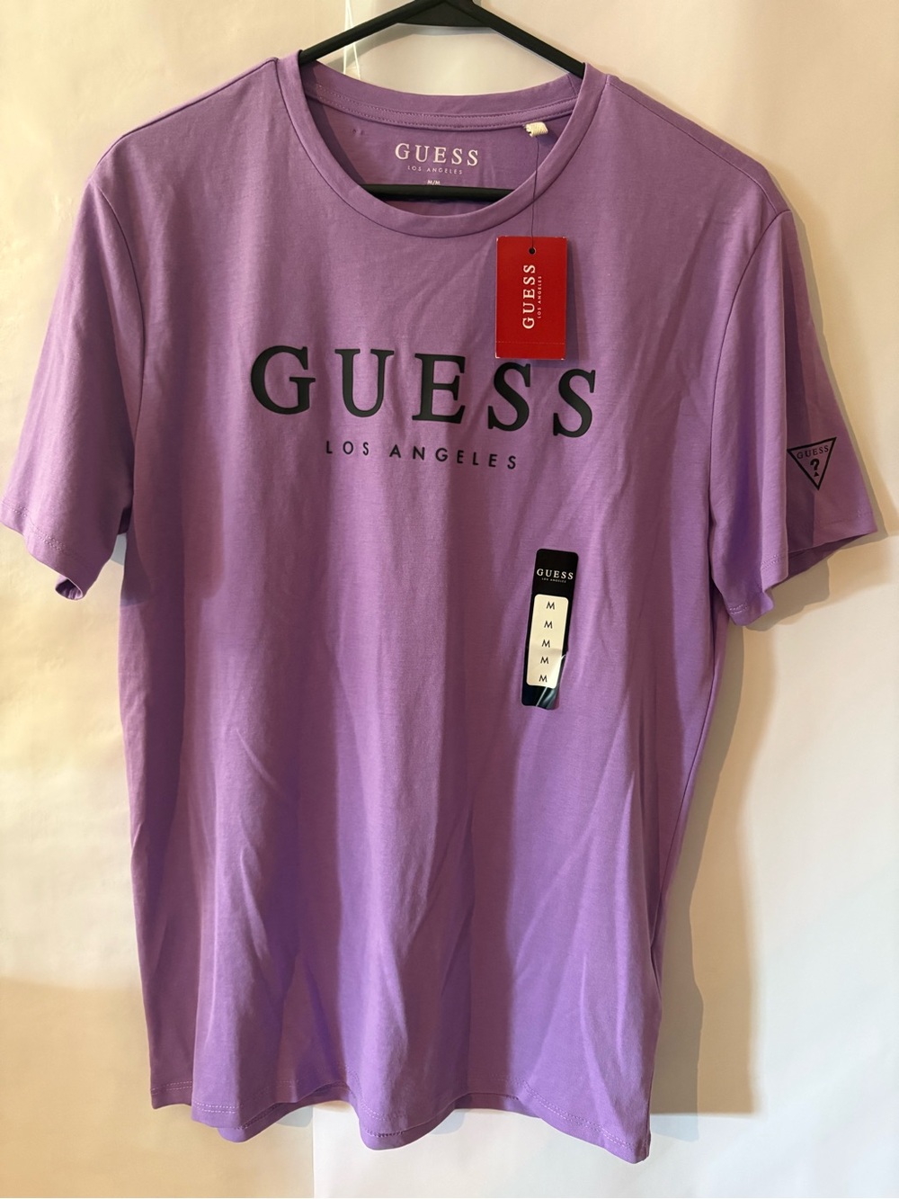 GUESS Lavender Short Sleeve Logo Tee